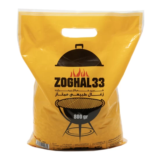 زغال طبیعی ممتاز کبابی   800 گرمی